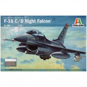Maqueta de avion militar Italeri F-16C/D Night Falcon - 1:72
