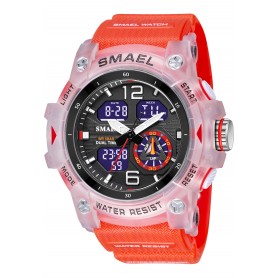 Reloj Smael 8007 "Transparent Red"