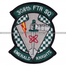 Parche United States Armed Forces - 308th FTR SQ - Emerald Knights