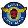 Parche United States Armed Forces - 614th TFS - Lucky Devils