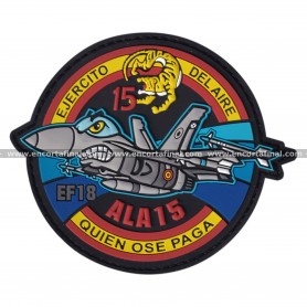 Parche Ala 15 - EF18 - Ejército del Aire - Quien Ose Paga