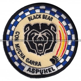 Parche Unidad Española de Helicópteros en Afganistán - Black Bear - Con Mucha Garra