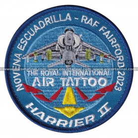 Parche Novena Escuadrilla - Royal International Air Tattoo 2023 (RIAT) - McDonnell Douglas AV-8B Harrier II