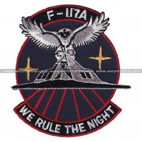 Parche United States Air Force (USAF) - Lockheed F-117 Nighthawk - We Rule the Night