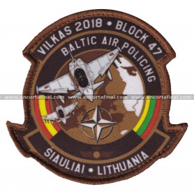 Parche Ala 14 - Vilkas 2018 - Block 47 - Baltic Air Policing - Sialuliai - Lithuania