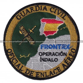 Parche Guardia Civil - Guardia Civil - Oficial de Enlace Aéreo - Frontex - Operación Índalo