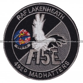Parche United States Air Force (USAF) - McDonnell Douglas F-15 Eagle - RAF LAKENHEATH - 492D Madhaters
