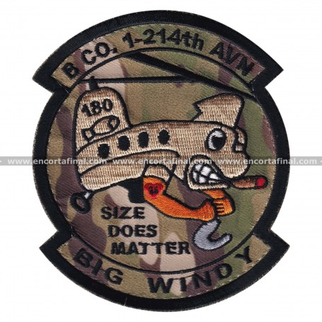 Parche United States Army (USA) - 214th Aviation Regiment - Size does matter - Boeing CH-47 Chinook