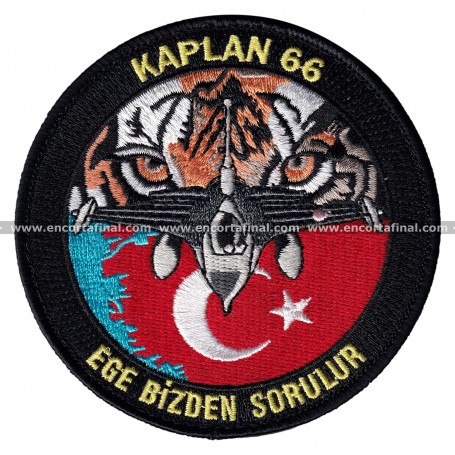 Parche Turkish Air Force - Kaplan 66 - Lockheed Martin F-16 Fighting Falcon