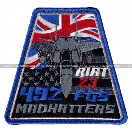 Parche United States Air Force - 492nd Fighter Squadron (Madhatters) - Royal International Air Tattoo 2023 (RIAT)