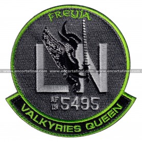 Parche 495th Fighter Squadron "Valkyries" (USAF) -  LN - Valkyries Queen - Freyia - Lockheed Martin F-35 Lightning II