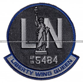 Parche 495th Fighter Squadron "Valkyries" (USAF) -  LN - Liberty Wing Queen - Lockheed Martin F-35 Lightning II