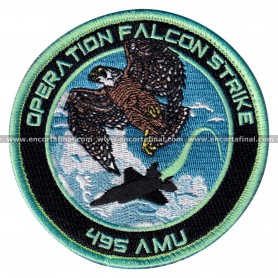 Parche 495th Fighter Squadron "Valkyries" (USAF) - Operation Falcon Strike - Lockheed Martin F-35 Lightning II