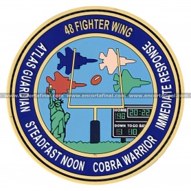 Parche 495th Fighter Squadron "Valkyries" (USAF) - Atlas guardian - Steadfast Noon - Lockheed Martin F-35 Lightning II