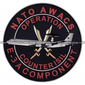 Parche NATO Awacs -  Operation Counter Isil - E-3 A Component - Boeing E-3 Sentry