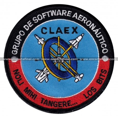Parche CLAEX - Grupo de Software Aeronautico - Noli Mihi Tangere... Los Bits
