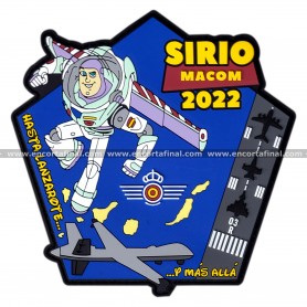 Parche Ejercito del Aire y del Espacio - Sirio Macom (Mando Aereo de Combate) 2022 - Hasta Lanzarote... y Más Allá