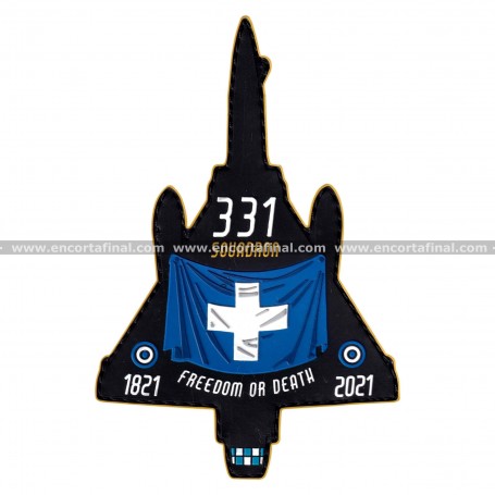 Parche Hellenic Air Force - 331 Squadron - Freedom or Death - 1821-2021