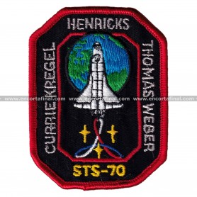 Parche NASA - Currie Kregel - Henricks - Thomas Weber - STS-70