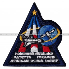 Parche NASA - Mision STS-96 - Rominger Husband Payette Tokapeb Jernigan Ochoa Barry