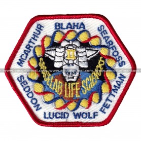 Parche NASA - Mision STS-58 - McArthur Blaha Searfoss Seddon Lucid Wolf Fettman