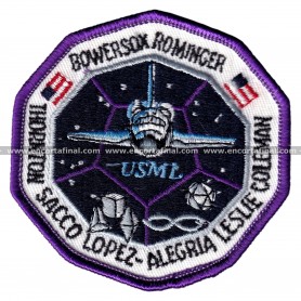 Parche NASA - Mision STS-73 - Bowersox Rominger - Thornton Sacco Lopez-Alegria Leslie Coleman
