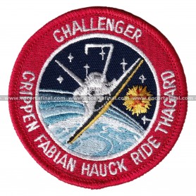 Parche NASA - Mision STS-7 - Challenger - Crippen Fabian Hauck Ride Thagard