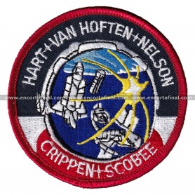 Parche NASA - STS-41-C Transbordador Espacial Challenger - Hart - Van Hoften - Nelson - Crippen - Scobee