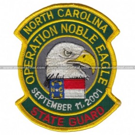 Parche North Carolina Operation Noble Eagle September 11, 2001 State Guard