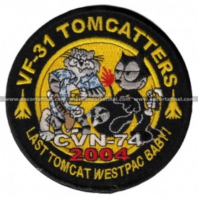 Parche Tomcatters Vf-31 Cvn-74 2004 Last Tomcat Westpac Baby!