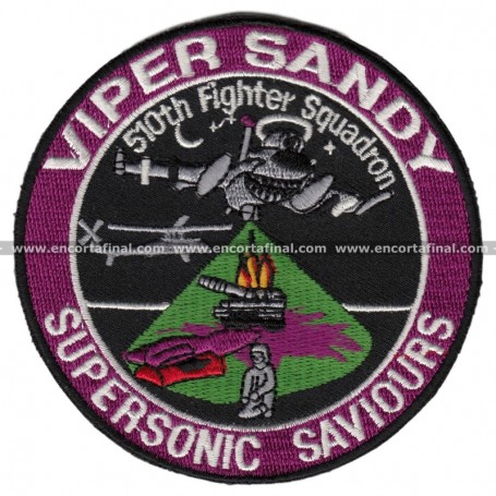 Parche 510Th Fighter Squadron Viper Sandy Supersonic Saviours
