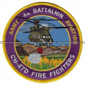 Parche Ch-47D Fire Fighters 4Th Battalion Army Aviation