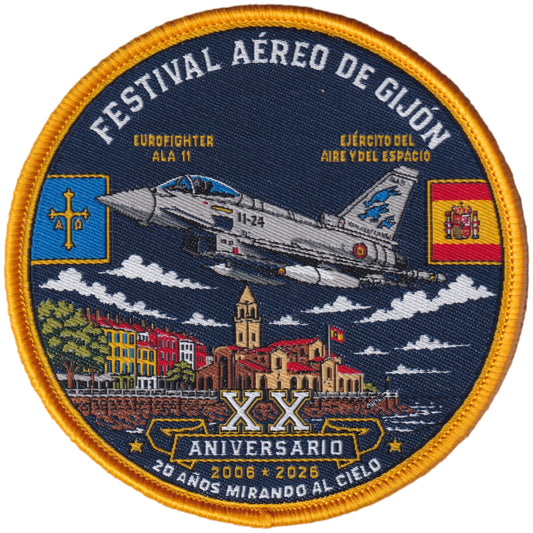 Parche Ala 11 - Festival Aereo de Gijon - XX Aniversario - Eurofighter Typhoon