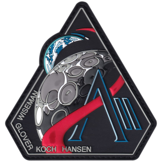 Parche NASA - Artemis II - Wiseman - Glover - Koch Hansen + Iman de regalo