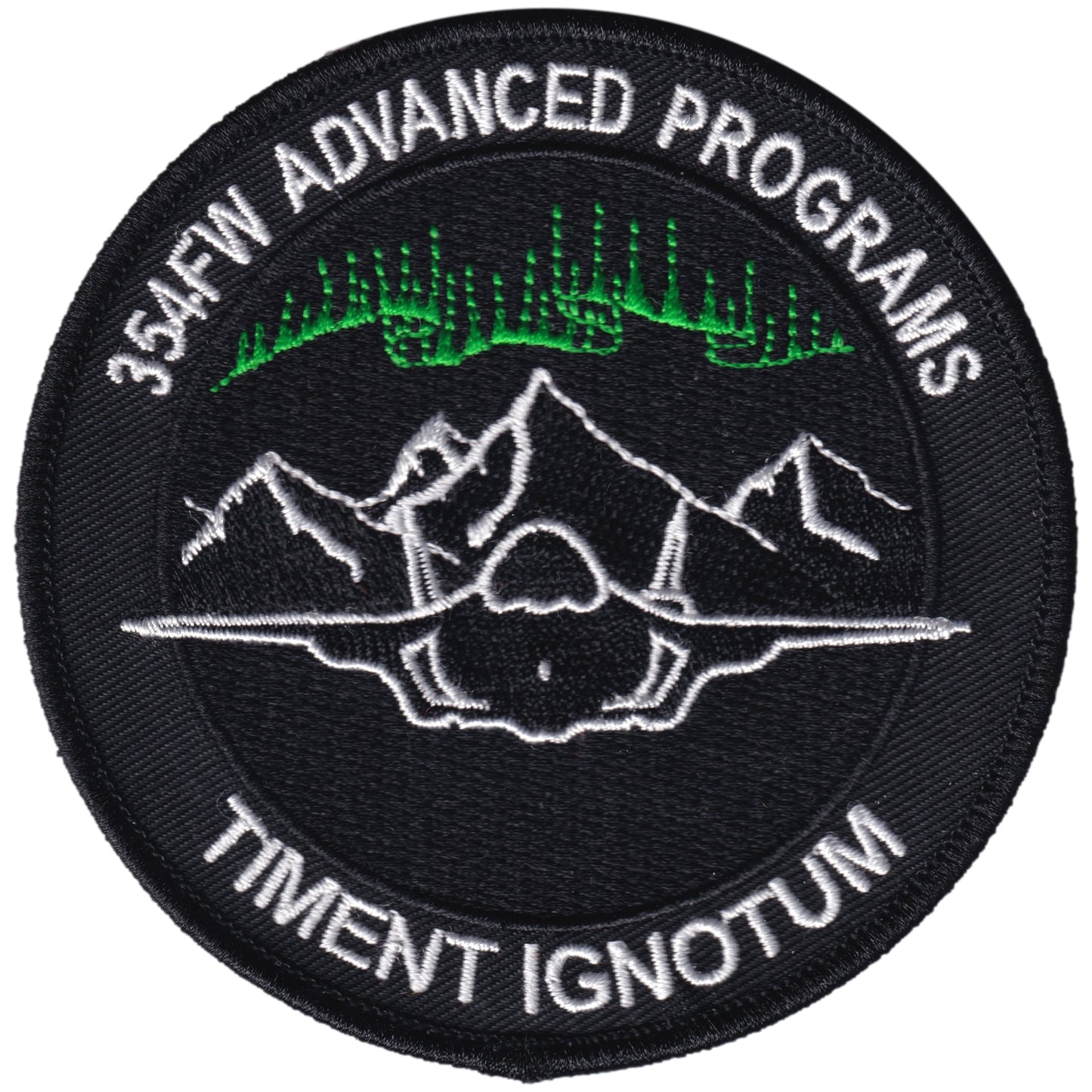 Parche United States Air Force - 354fw Advanced Programs - Timent Ignotum - Lockheed Martin F-22 Raptor