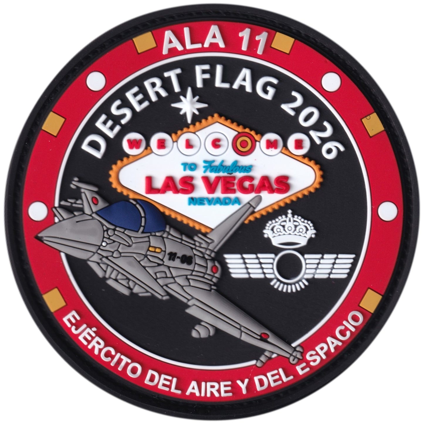 Parche Ala 11 - Ejército del Aire y del Espacio - Desert Flag 2026 - Las Vegas + Iman de regalo