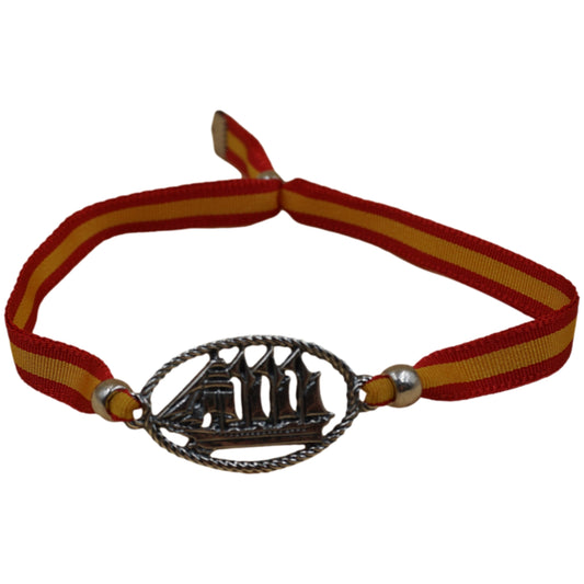 Pulsera bandera de España cinta - Buque Escuela Juan Sebastian de Elcano (A-71)