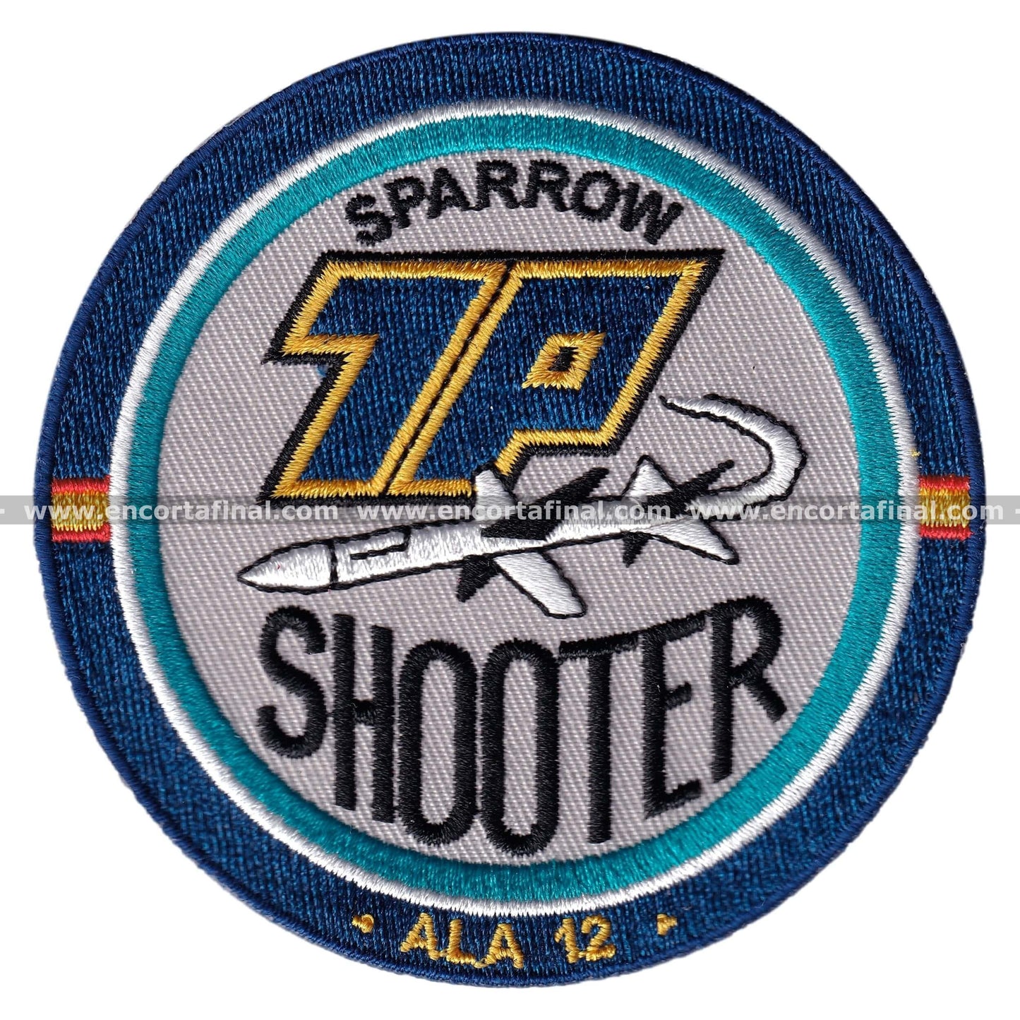 12th Wing Patch - Sparrow Shooter - McDonell Douglas EF-18 Hornet