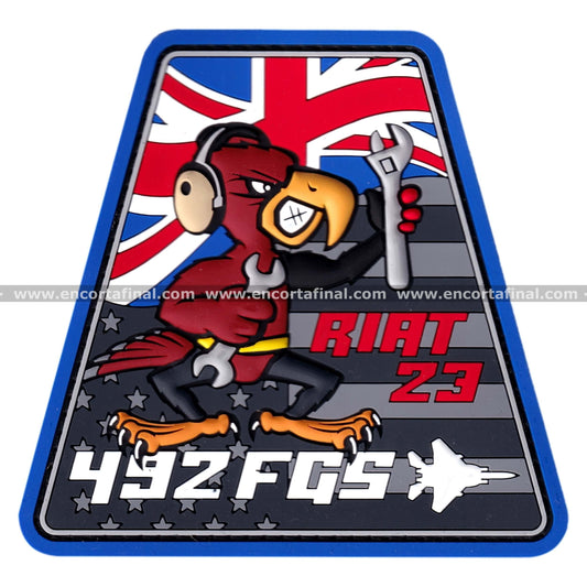 Parche United States Air Force - 492nd Fighter Squadron (Madhatters) - Royal International Air Tattoo 2023 (RIAT)