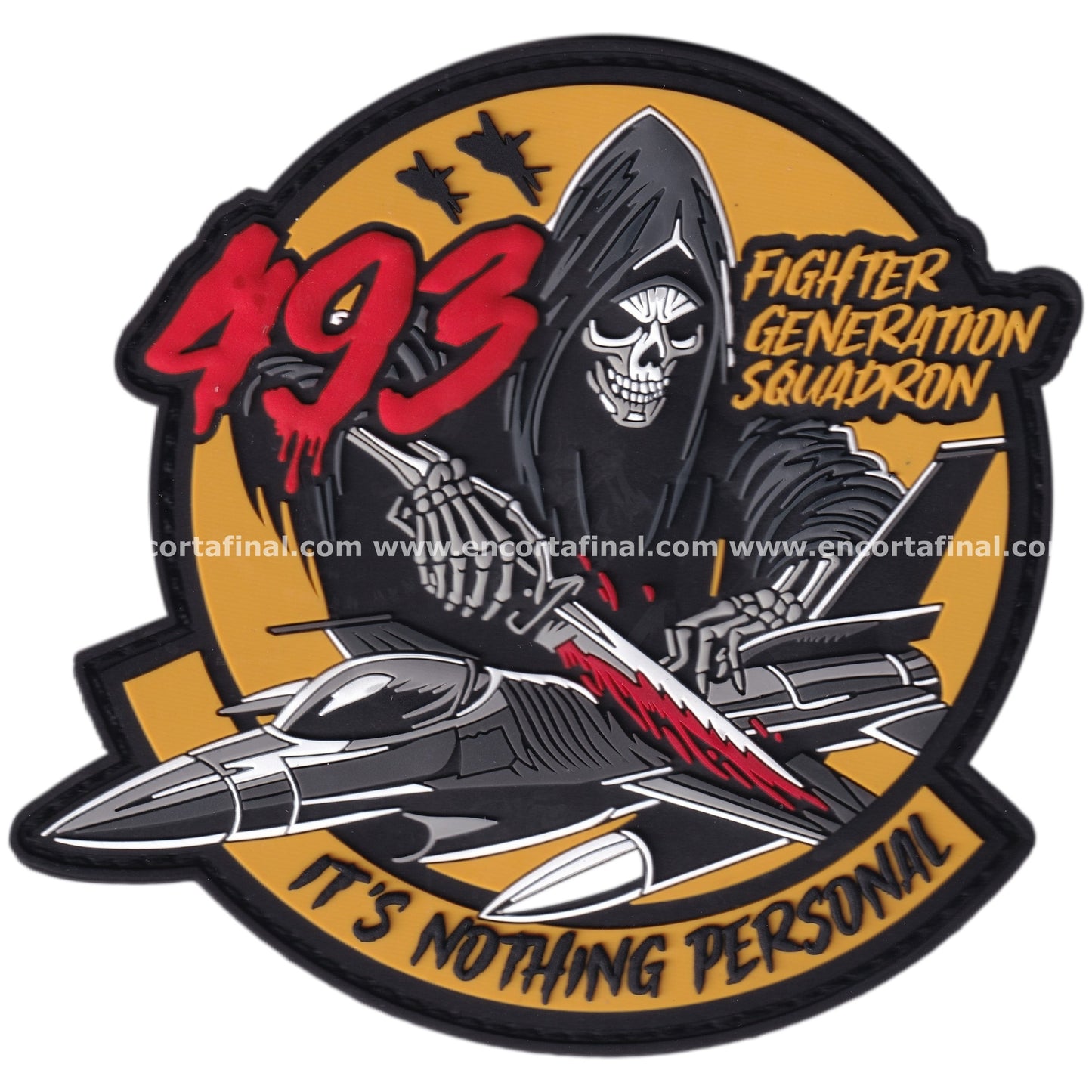 United States Air Force Patch - 493rd Fighter Squadron (Grim Reapers) - Its Nothing Personal