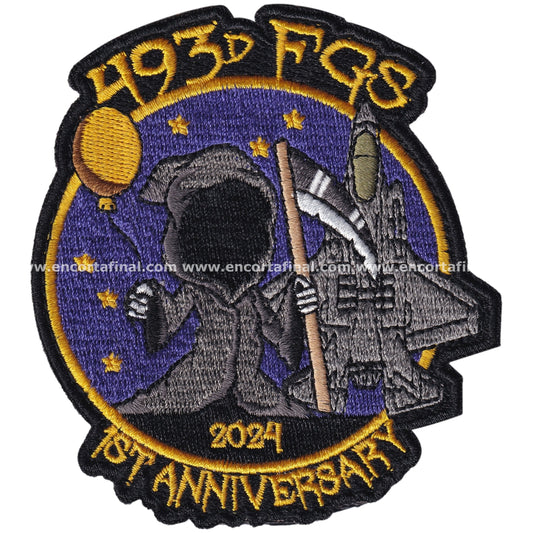 United States Air Force Patch - 493rd Fighter Squadron (Grim Reapers) - 1st Anniversary