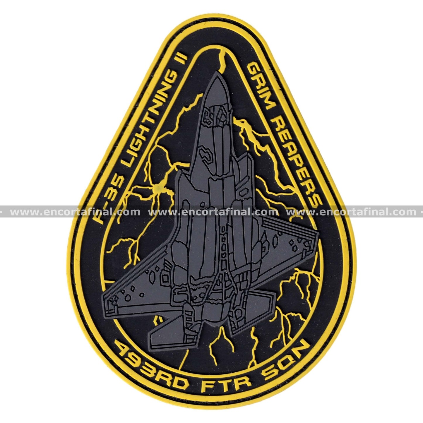 Parche United States Air Force - 493rd Fighter Squadron (Grim Reapers) - Lockheed Martin F-35 Lightning II