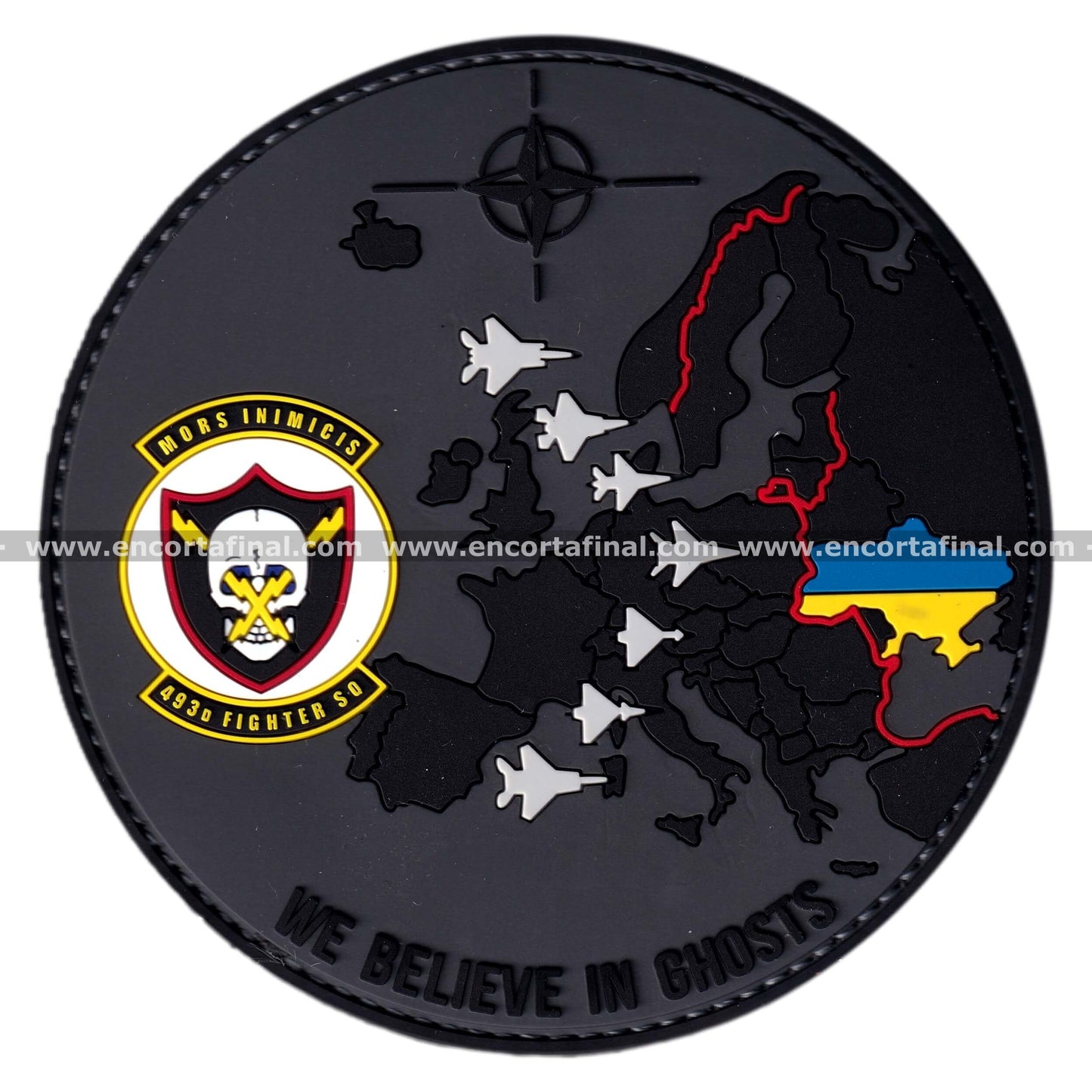 United States Air Force Patch - 493rd Fighter Squadron (Grim Reapers) - We Believe In Ghosts (WBIG)