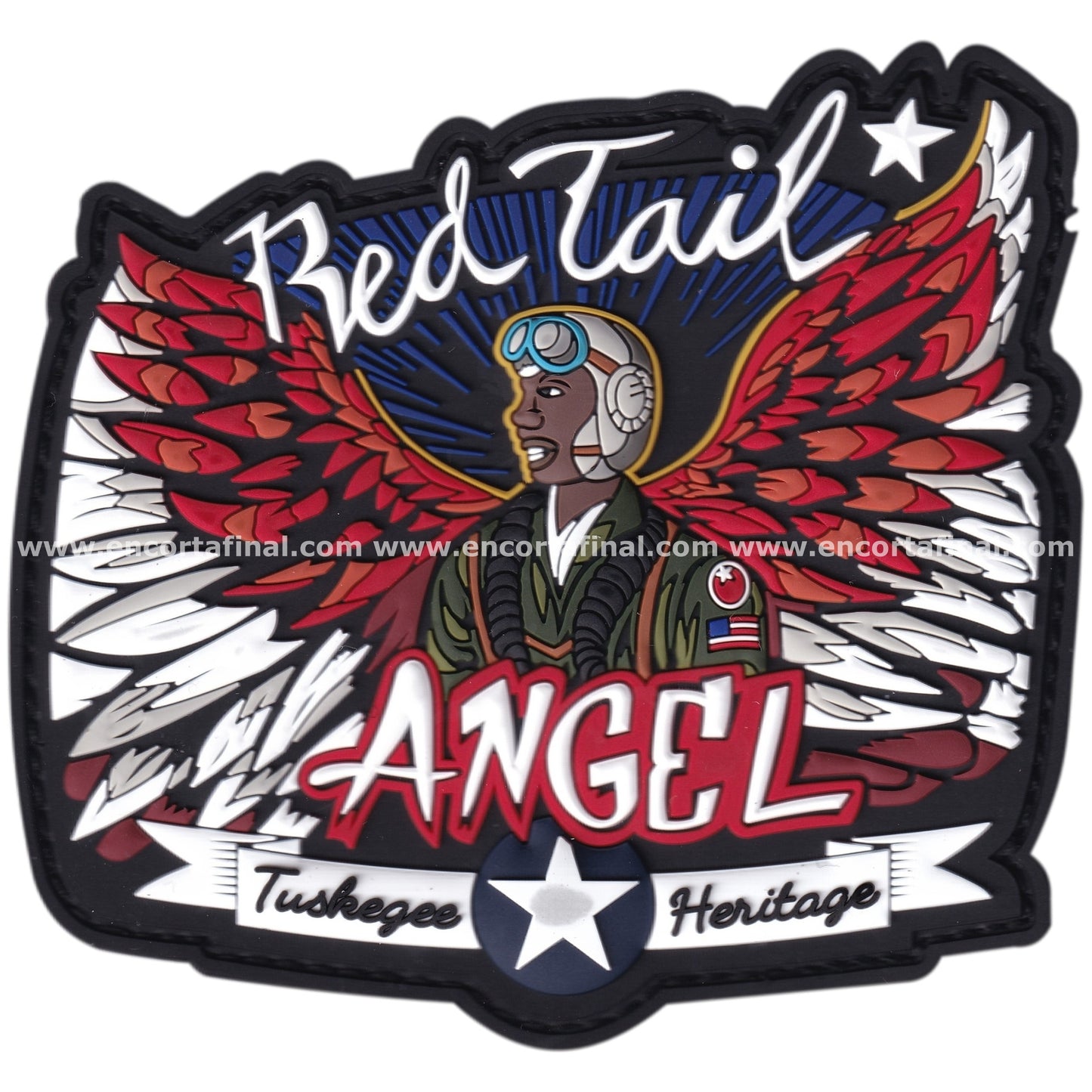 United States Air Force (USAF) Patch - Red Tail - Angel - Tuskegee Heritage