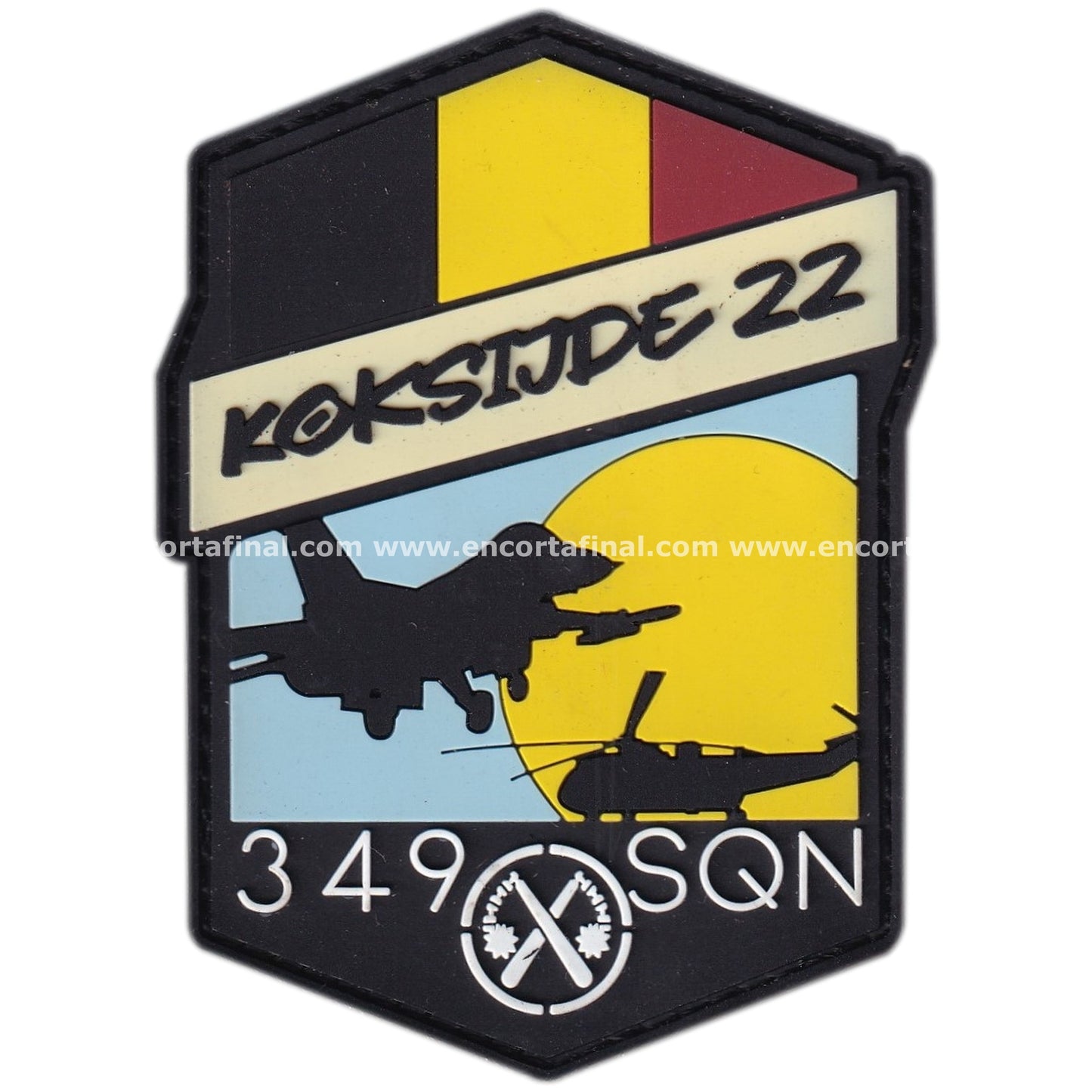 Parche Belgian Armed Forces - 349th Squadron - Koksijde 2022