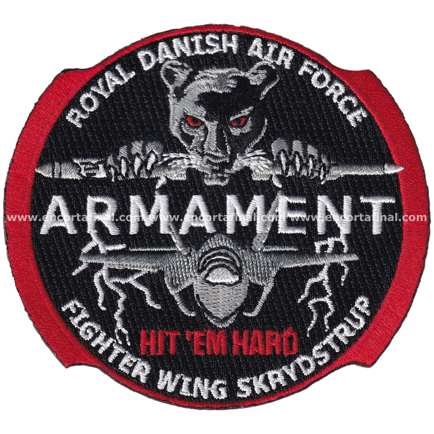 Parche Royal Danish Air Force - 727 Fighter Squadron - Armament - Fighter Wing Skrydstrup - Lockheed Martin F-35 Lightning II