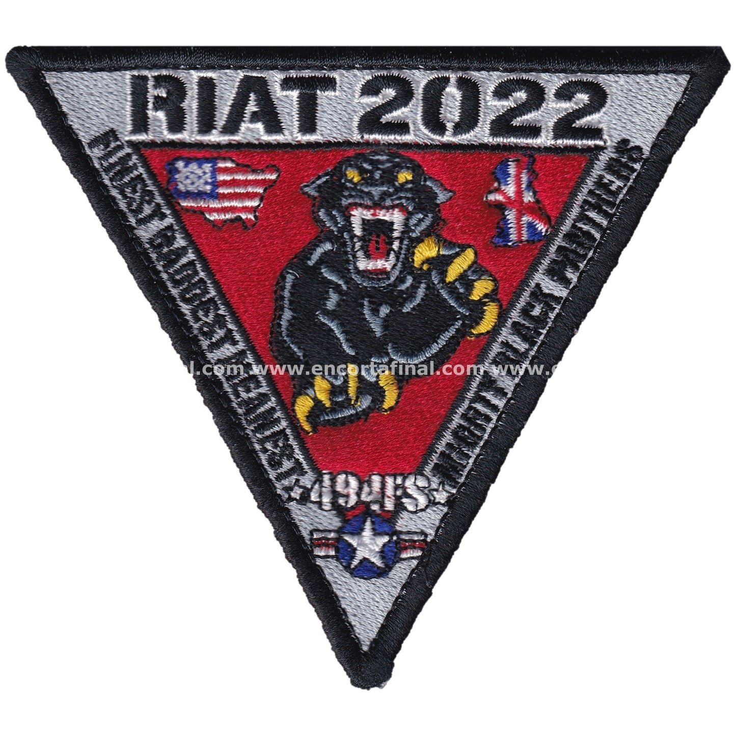 Parche United States Air Force (USAF) - 494th Fighter Squadron - Royal International Air Tattoo (RIAT) 2022