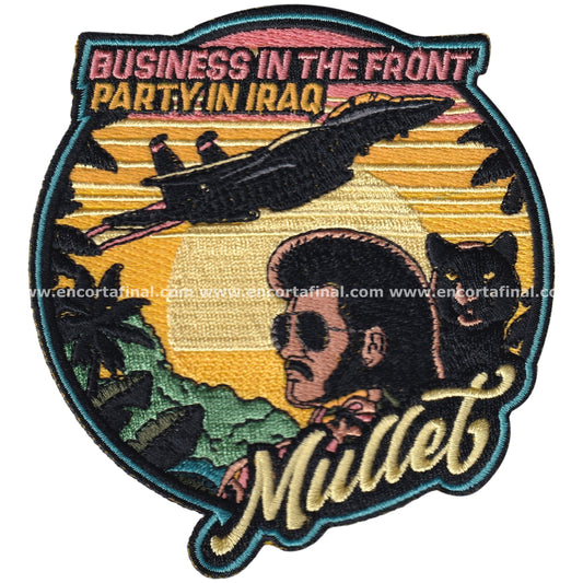 Parche United States Air Force (USAF) - Business In The Front Party In Iraq - Mullet