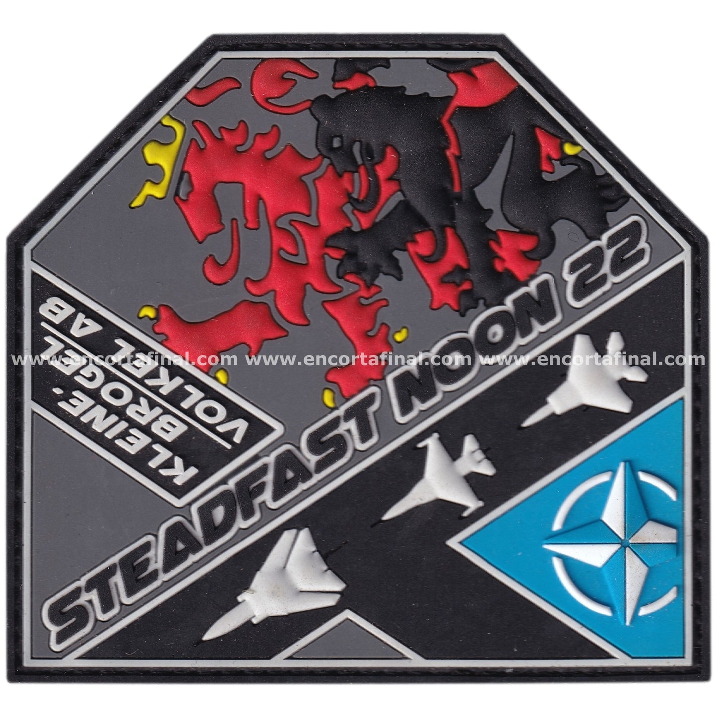 Parche Belgian Armed Forces - 349th Squadron - Steadfast Noon 22 - Lockheed Martin F-16 Fighting Falcon