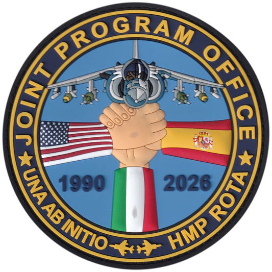 Parche Novena Escuadrilla - Jpint Program Office - HPM Rota - McDonnell Douglas AV-8B Harrier II + Iman de regalo